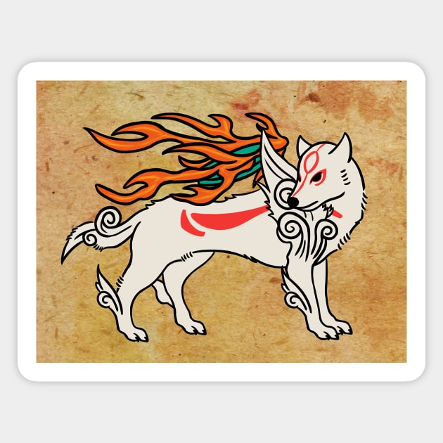 Amaterasu Sticker by luban